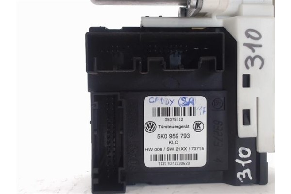 Recambio de motor elevalunas delantero izquierdo para volkswagen caddy profesional (sa) referencia OEM IAM 5K0959793/HW009 2K595