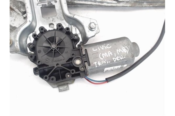 Recambio de mecanismo elevalunas trasero derecho para honda civic berl. 5 (ma/mb) referencia OEM IAM   