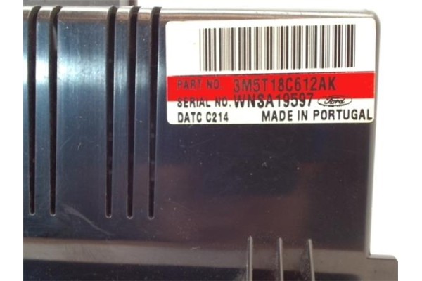 Recambio de mandos climatizador para ford focus c-max 1.6 referencia OEM IAM 3M5T18C612AK  