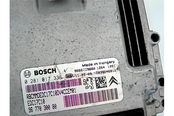 Recambio de centralita para citroen c3 1.4 attraction referencia OEM IAM 9677030080 1039S46815 
