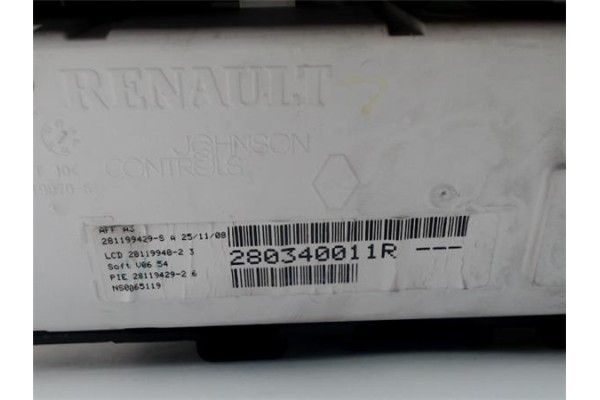 Recambio de display para renault megane iii berlina 5p 1.5 expression referencia OEM IAM 280340011R  
