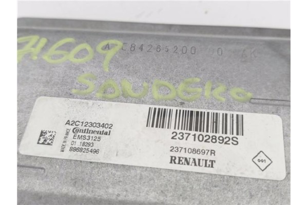 Recambio de centralita para dacia sandero stepway 2017-2020 1.0 sce stepway 75 (b8jc, b8jd) referencia OEM IAM 284B18768R 237102
