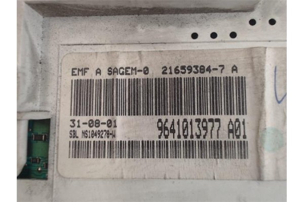 Recambio de cuadro completo para peugeot 206 referencia OEM IAM 9641013977  