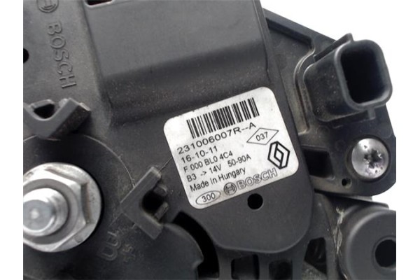 Recambio de alternador para renault clio iv 0.9 limited referencia OEM IAM 231006007RA  