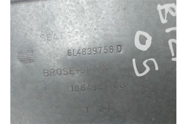 Recambio de elevalunas electrico trasero derecho para seat ibiza (6l1) 1.4 cool referencia OEM IAM 6L4839752AB 6L4839756D 