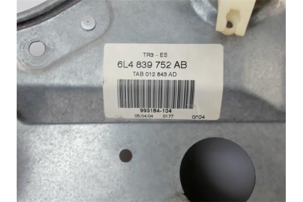 Recambio de elevalunas electrico trasero derecho para seat ibiza (6l1) 1.4 cool referencia OEM IAM 6L4839752AB 6L4839756D 