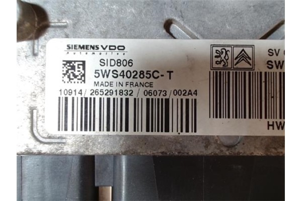 Recambio de centralita para citroen c3 1.4 hdi referencia OEM IAM 9660300280 5WS40285CT 