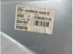 Recambio de elevalunas electrico trasero derecho para skoda fabia (6y2/6y3) 1.2 comfort line referencia OEM IAM 6Y0839752E  