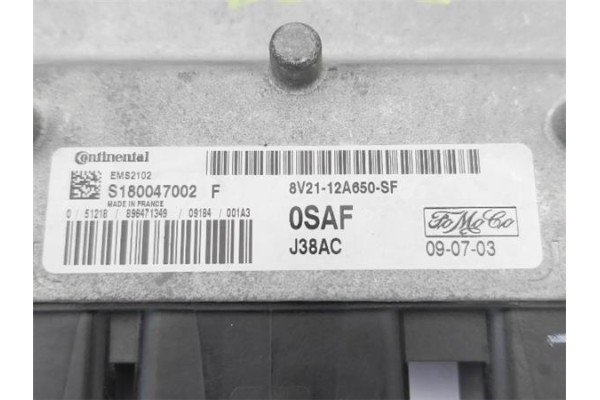 Recambio de centralita para ford fiesta vi 1.25 referencia OEM IAM 8U7112A650AA  