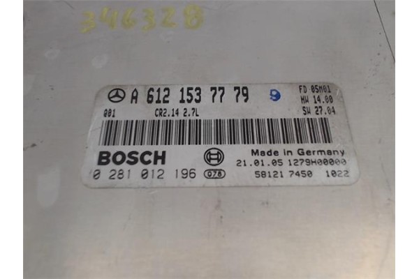 Recambio de centralita para mercedes-benz clk (bm 209) coupe 2.7 270 cdi (209.316) referencia OEM IAM a6121537779  