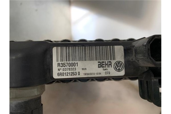 Recambio de radiador agua para volkswagen polo v (6r1) 1.4 advance referencia OEM IAM 6R0121253  