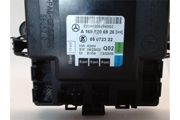 Recambio de centralita cierre para mercedes-benz clase a (bm 169) 1.5 a 150 (169.031) referencia OEM IAM A1698206926 05072322 