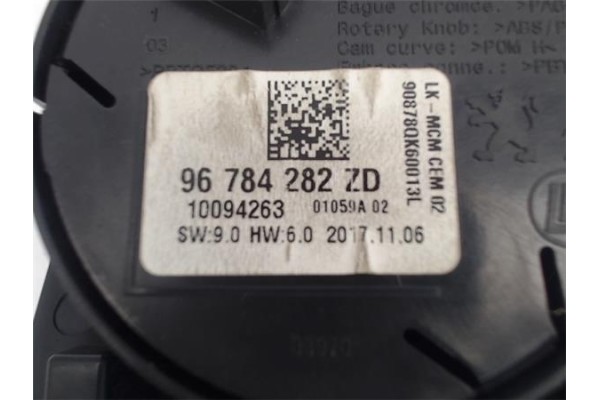 Recambio de mando multifuncion para peugeot 2008 1.6 hdi referencia OEM IAM 96784282ZD  