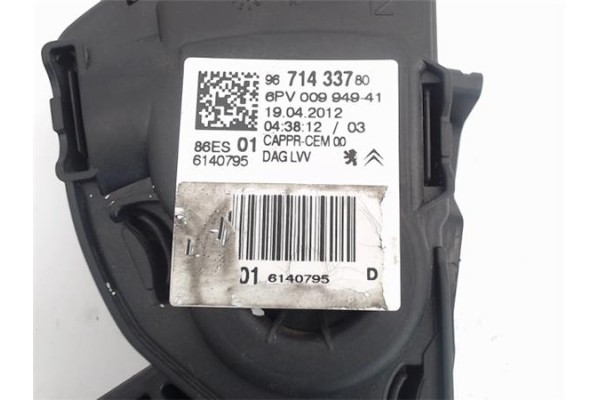 Recambio de pedal acelerador para peugeot 208 1.4 active referencia OEM IAM 9671433780 6pv00994941 