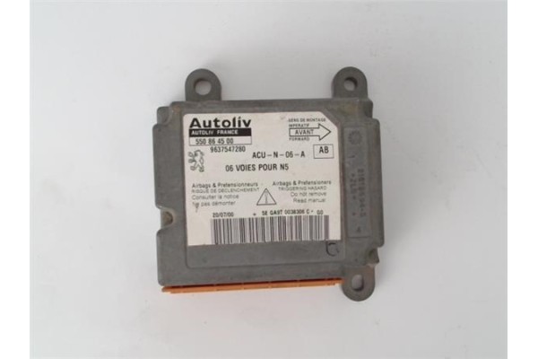 Recambio de centralita airbag para peugeot 306 3/5 pt. / 4 pt. (s2) referencia OEM IAM 9637547280 550864500 
