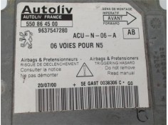 Recambio de centralita airbag para peugeot 306 3/5 pt. / 4 pt. (s2) referencia OEM IAM 9637547280 550864500 