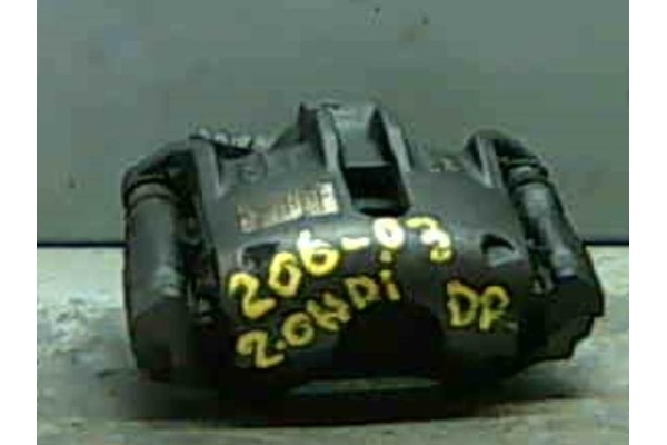 Recambio de pinza freno delantero derecha para peugeot 206 berlina (1998) 2.0 hdi 90 referencia OEM IAM  Y01132 