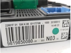 Recambio de caja fusibles/rele para peugeot 2008 1.2 access referencia OEM IAM 9819850080 1617304880 