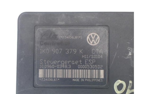 Recambio de nucleo abs para volkswagen golf v (1k1) 2.0 tdi 16v referencia OEM IAM 1K0614517T 1K0907379AA 