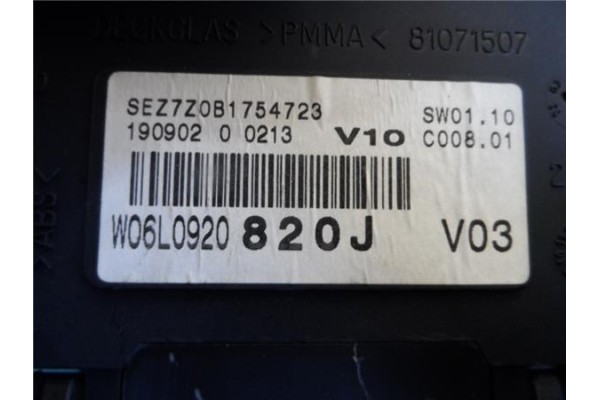 Recambio de cuadro completo para seat cordoba berlina (6l2) 1.9 tdi referencia OEM IAM 110080105014A W06L0920820J 