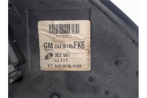 Recambio de retrovisor electrico izquierdo para opel vectra c berlina referencia OEM IAM 24436145FK6 352501 