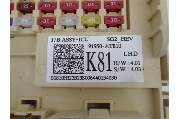 Recambio de caja fusibles/rele para kia niro () híbrido vision referencia OEM IAM 91950AT810  