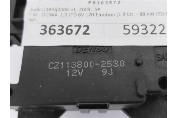 Recambio de modulo electronico para fiat sedici (189) 1.9 jtd 8v 120 emotion referencia OEM IAM 71743807 CZ1138002530 