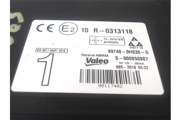 Recambio de modulo electronico para citroen c1 1.2 feel referencia OEM IAM 897400H030D  