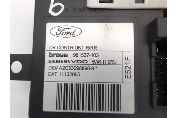 Recambio de motor elevalunas trasero derecho para ford focus berlina (cap) referencia OEM IAM 981537-103  