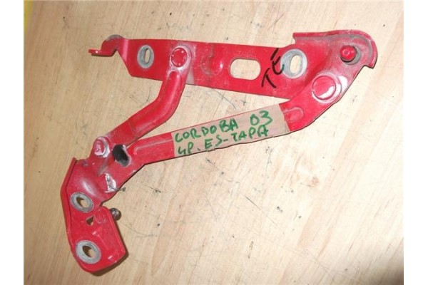Recambio de bisagra izquierda porton trasero para seat cordoba berlina (6l2) 1.9 tdi referencia OEM IAM 6L5827301D  
