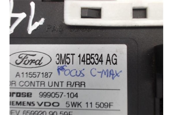 Recambio de motor elevalunas trasero derecho para ford focus c-max (cap) referencia OEM IAM 3M5T14B534AG  