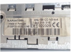 Recambio de radio / cd para alfa romeo 156 sportwagon 1.9 jtd 8v progression referencia OEM IAM 7643316316 156053738 
