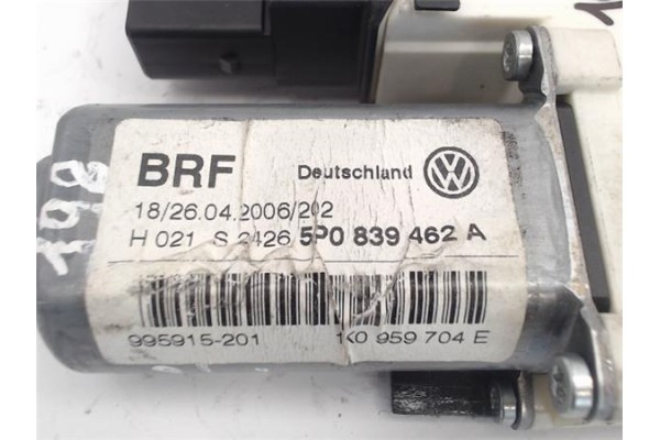 Recambio de motor elevalunas trasero derecho para seat altea (5p1) referencia OEM IAM 1K0959704E 5P0839462A/995915-201 