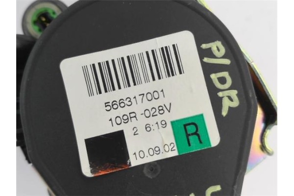Recambio de cinturon seguridad trasero derecho para mercedes-benz clase a (bm 168) 1.9 190 (168.032) referencia OEM IAM A1688601