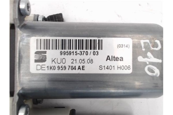 Recambio de motor elevalunas trasero derecho para seat altea (5p1) referencia OEM IAM 1K0959704AE 973622-107 