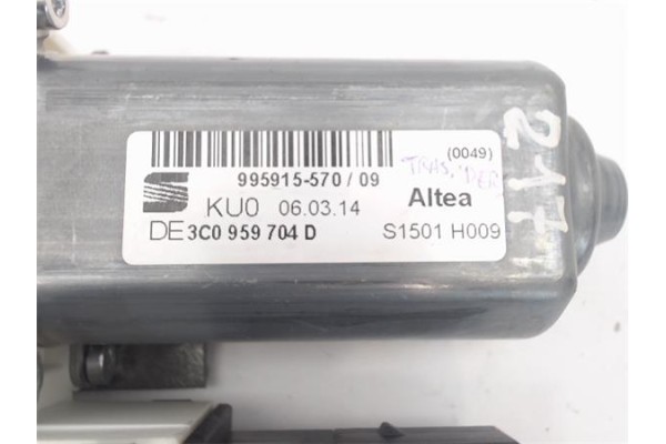 Recambio de motor elevalunas trasero derecho para seat altea (5p1) referencia OEM IAM 3C0959704D C12696-101/995915-570 