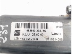 Recambio de motor elevalunas trasero derecho para seat leon (1p1) referencia OEM IAM (1K0959704N) (973624-106) (983600-334)  