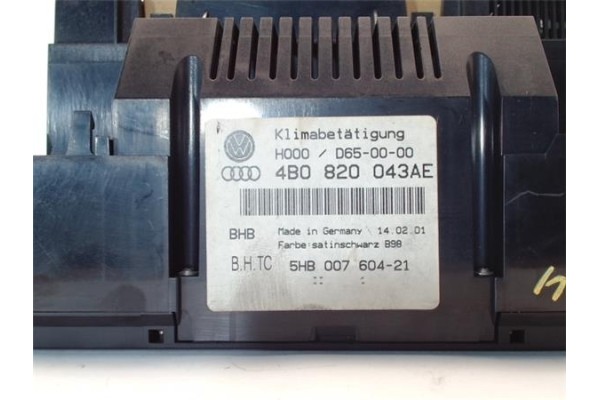 Recambio de mandos climatizador para audi a6 berlina (4b2) 2.8 referencia OEM IAM 4B0820043AE  