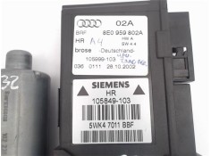 Recambio de motor elevalunas trasero derecho para audi a4 avant (8e) referencia OEM IAM 8E0959802A (5WK47011) (105849-103) 