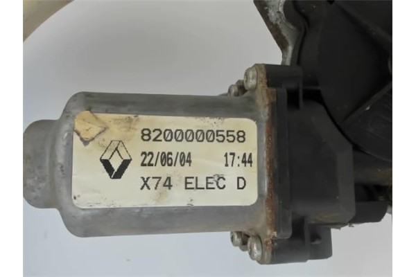 Recambio de mecanismo elevalunas trasero derecho para renault laguna ii (bg0) referencia OEM IAM 8200000558 LTRN124R 8200305721 