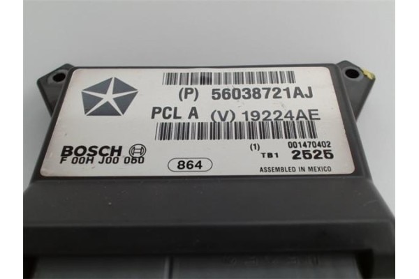 Recambio de centralita para jeep grand cherokee (wh) 3.0 crd limited referencia OEM IAM 56038721AJ F00HJ00050 