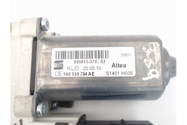 Recambio de motor elevalunas trasero derecho para seat altea (5p1) referencia OEM IAM 1K0959704AE (995915-370) (973622-107) 