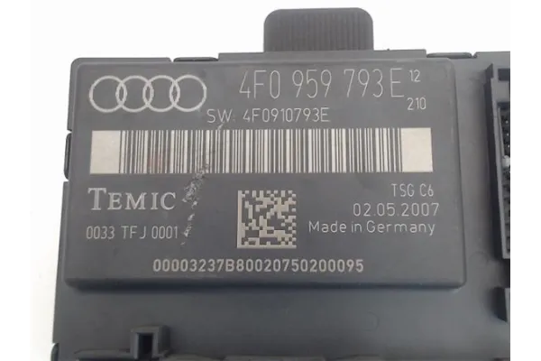 Recambio de centralita cierre puerta delantero izquierda para audi a6 avant (4f5) 2.8 fsi referencia OEM IAM 4f0959793e  