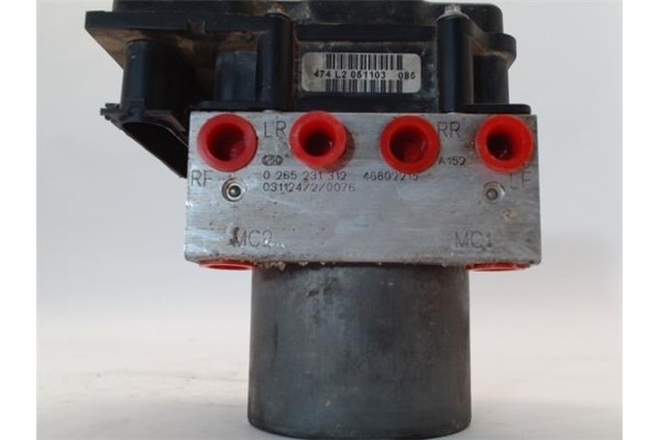 Recambio de nucleo abs para fiat ii panda (169) 1.2 referencia OEM IAM 0265800306 0265231312 