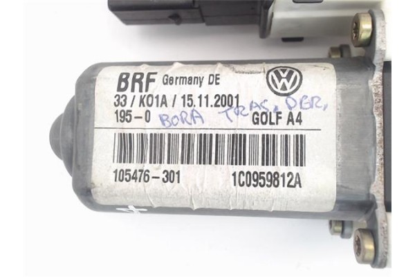 Recambio de motor elevalunas trasero derecho para volkswagen bora berlina (1j2) referencia OEM IAM (1C0959812A) (9776105407-301)