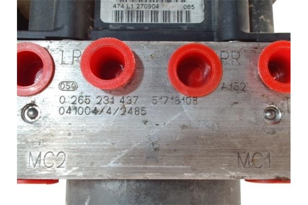 Recambio de nucleo abs para fiat stilo (192) 1.9 jtd (192_xe1a) referencia OEM IAM 51718108 0265231437 