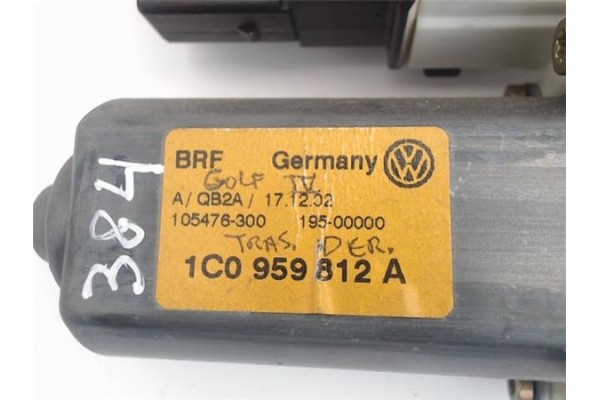 Recambio de motor elevalunas trasero derecho para volkswagen golf iv berlina (1j1) referencia OEM IAM (1C0959812A) (9776105407-3
