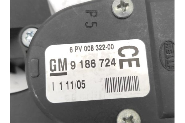 Recambio de potenciometro pedal gas para saab 9-3 berlina 1.9 tid referencia OEM IAM 9186724  