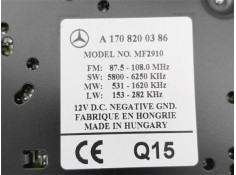 Recambio de radio / cd para mercedes-benz clase a (bm 168) 1.9 190 (168.032) referencia OEM IAM A1708200386 A1708200186 