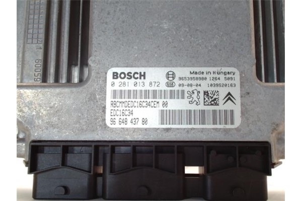Recambio de centralita para peugeot partner tepee 1.6 hdi referencia OEM IAM 9664843780 0281013872 